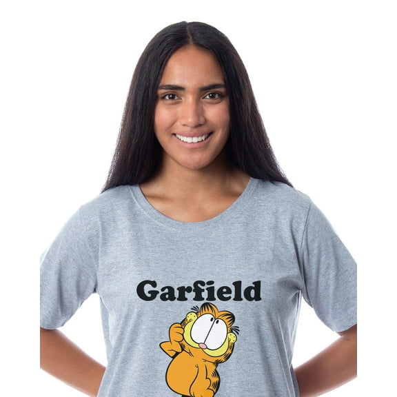 Garfield Comic Womens' I'm Cute Pose Pajama Dorm Sleep Shirt Nightgown