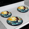 thumbnail image 7 of Electric Stove Burner Covers,4 Pcs Round Gas Burner Cover,8 and 10 Inch,Mermaid Gazing at the Sunset by the Sea, 7 of 7