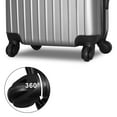 thumbnail image 5 of SEGMART Spinner Luggage Sets of 3, 3-Piece Lightweight Hardshell 4-Wheel Spinner Luggage Set: 20"/ 24''/ 28" Carry-On Checked Suitcase, Carry on Suitcase with TSA Lock for Traveling, Silver Gray, S148, 5 of 7