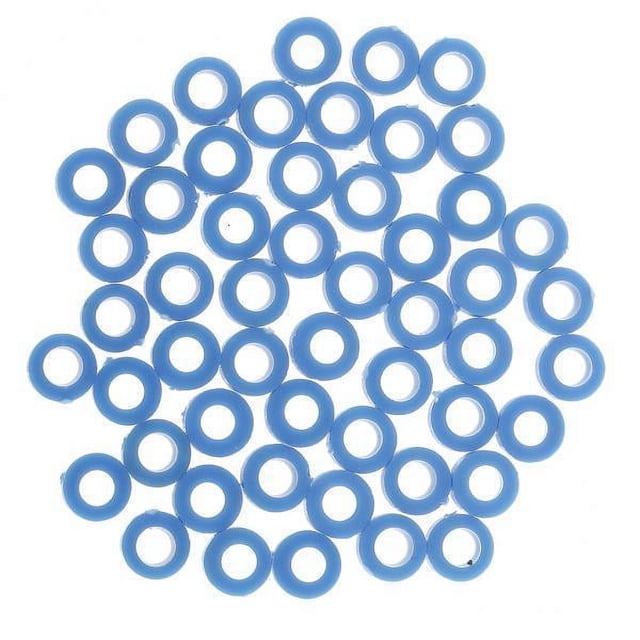 6x50pcs 3mm Junta de Plástico Manga Del Eje Engranaje Fijo para La Fabricación de Modelos Azul 2 piezas