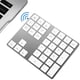 thumbnail image 4 of Teclado Irfora Teclado numérico inalámbrico de aluminio Teclado BT de 34 teclas Teclado de batería recargable incorporado para Windows / iOS / Android (Plata) Irfora Teclado, 4 of 7