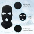 thumbnail image 4 of Zukuco 3 Hole Knitted Full Face Ski Mask Winter Face Cover for Outdoor Sports, 4 of 4