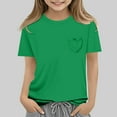 thumbnail image 4 of RXIRUCGD 2025 Vêtements d'Été pour Enfants Nouveaux T-Shirts d'Été pour Enfants Manches Raglan Manches Courtes T-Shirt Graphique Col Rond T-Shirt Filles Haut Décontracté, 4 of 5