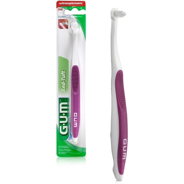 Dexusay 10070942003084 EndTuft Toothbrush for Hardto Areas, Soft