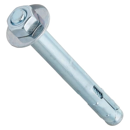 Red Head Hex Sleeve Anchors 3/8 x 3 inch - 15 Pack | Contractor Grade Concrete Anchors for Block, Brick & Grout | Steel, Zinc-Plated Hand Rail & Shelf Supports