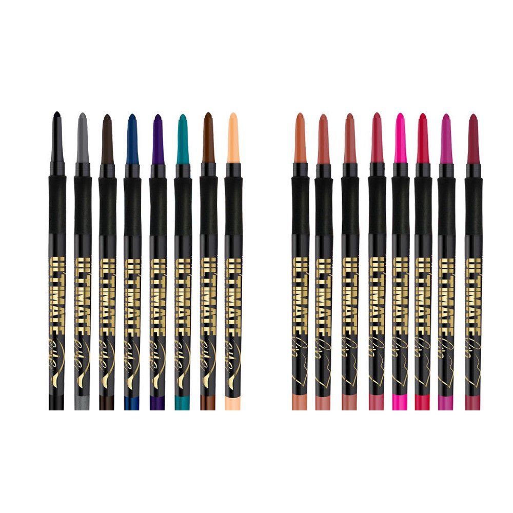 (1 full set 16 colors) LA Girl Ultimate Auto Eye & Lip Liner