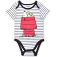 thumbnail image 2 of Snoopy Boys 4 Pack Character Onesies, Infant, 2 of 5