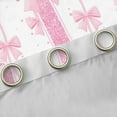 thumbnail image 4 of Manfei Initial Letter J Black Out Curtains,Kawaii Bowtie Ribbon Curtains Pack of 2 (42x63 Each),Girls Pink Bow Knot Bedroom Curtains For Girl Kids,Breathable Bedroom Decoration, 4 of 6