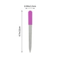 thumbnail image 2 of 2pcs Stainless Steel Double Side Nail File Emery Board Straight Nail Files Nail Polish Patching Professional Tools (Rosy, 2 of 7