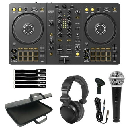 Pioneer DJ DDJ-FLX4 2-Channel Controller with Soft Case & Microphone Package