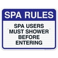 thumbnail image 1 of Spa Rules Sign, Pool Sign, (SI-6671), 1 of 1
