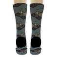 thumbnail image 5 of ThisWear Funny Cat Print Socks DJ Cat Socks DJ Gifts for Men Women Cat Lady Socks 1-Pair Novelty Crew Socks, 5 of 5