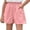 Pink, variant on lnmuld Lightweight Loose Fit Girls Denim Shorts - Summer Casual Comfort Play Bottoms Size:6-7 Years
