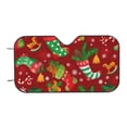 thumbnail image 7 of Fotbe X-mas and New Year Car Windshield Sunshade | Sun Visor Protector Front Window Shade, Keeps Out UV Rays, Keeps Your Vehicle Cool-Small, 7 of 7