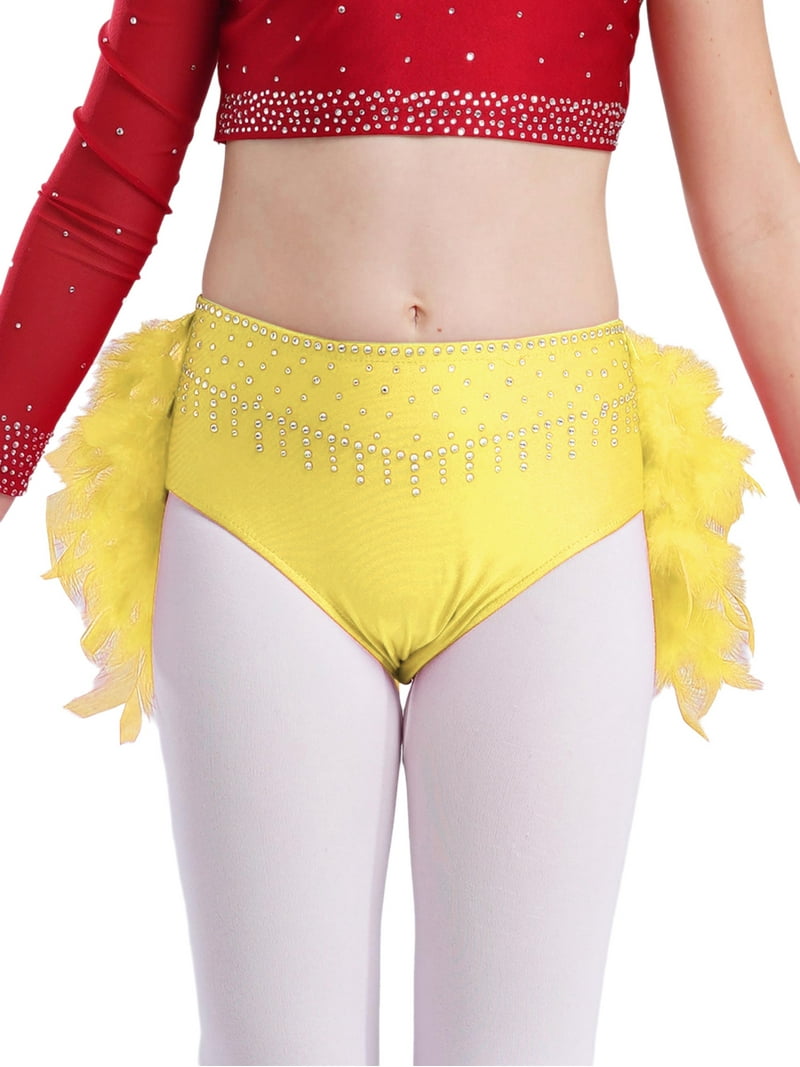 Iiniim 2 Pieces Ensemble De Danse Jazz Moderne Enfant Fille Asymétrique