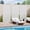 White, variant on MAYEERTY 72x35x16 Inch Brown Galvanized Steel Privacy Screen, 6 Piece Set for Outdoor Garden