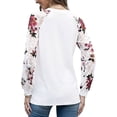 thumbnail image 6 of Aiyino Women's Long Sleeve Round Neck Tops Lace Casual Waffle Tee Loose Blouses T Shirts, 6 of 8