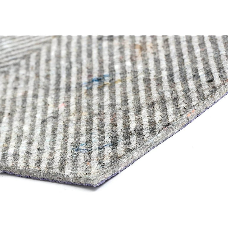 Durahold 6 Sample-1/4 Thick Felt Non-Skid Carpet Rug Pad with Rubber  Back, Safe for all Floor Types