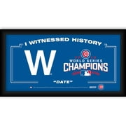 Chicago Cubs "The W" 2016 World Series Champions Framed 6x12 I Witnessed History