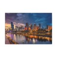 thumbnail image 3 of Melbourne Night Skyline Canvas Artwork Breathtaking Stunning Cityscape for Home Decor Ready to Hang, 3 of 18
