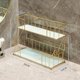 thumbnail image 4 of Estante organizador de baño de 2 capas Estante de carrito de Estante de almacenamiento de maquillaje Soporte de encimera Bandeja de tocador para Baoblaze Estante de baño, 4 of 8