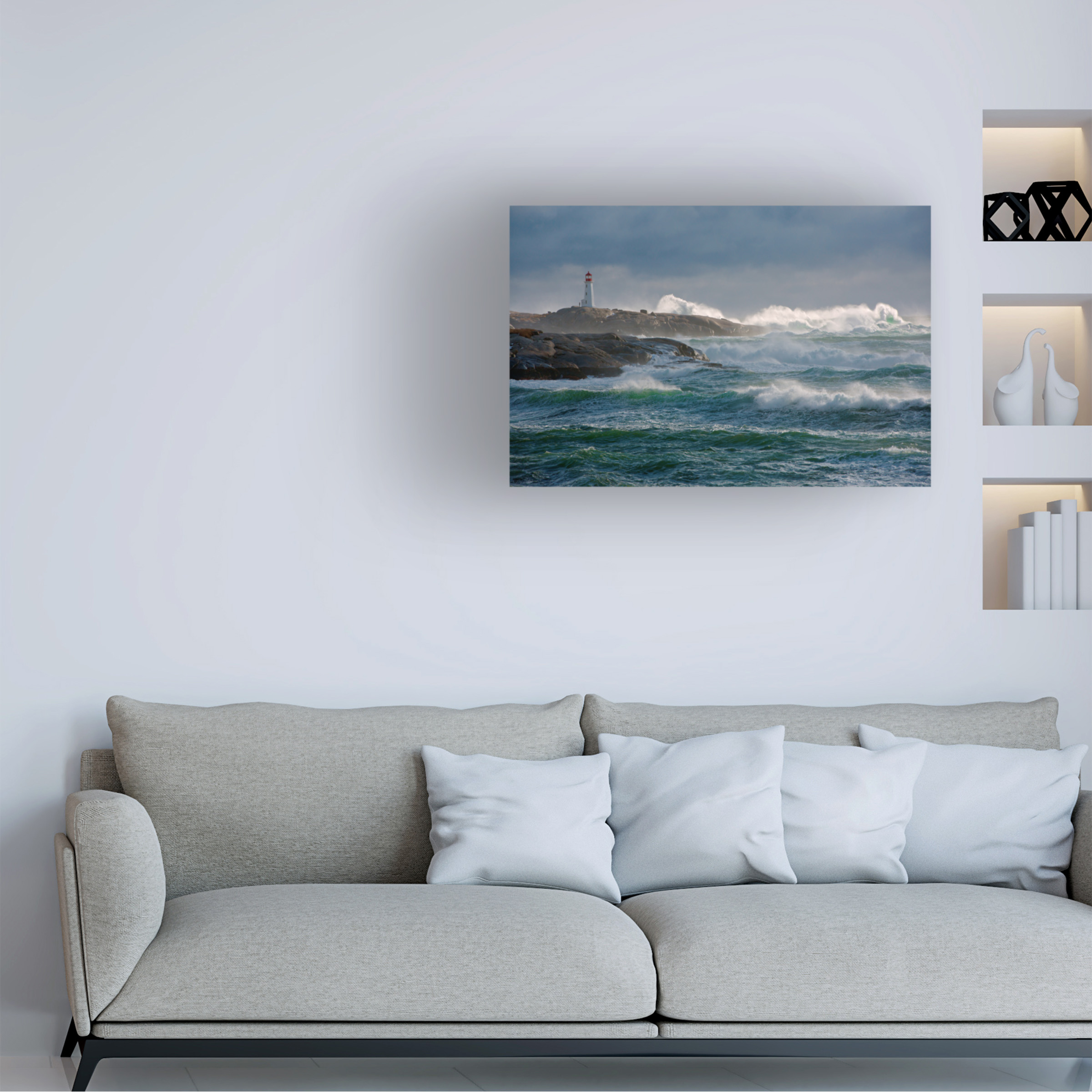 Jamie Morrison 'In The Protection Of A Lighthouse' Canvas Art