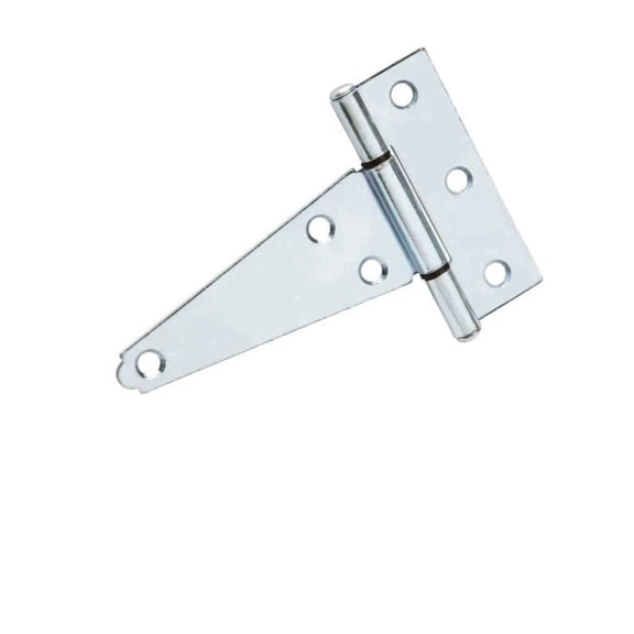 3PK Everbilt 4 inch Zinc-Plated Steel Heavy-Duty Gate Door Tee Hinges - Screws Not Included