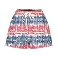 thumbnail image 3 of Edvintorg 4Th Of July women shorts with pockets Women's Independence Day Printed Casual Loose Pockets Lacing Drawstring Short Pants Blue S, 3 of 4