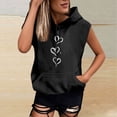 thumbnail image 2 of Tsesme Sleeveless Hoodies for Women Casual Loose Tank Tops Lightweight Workout Gym Pullover Sweatshirt with Pocket, 2 of 4