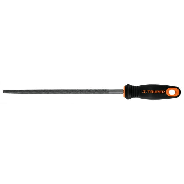 Lima Redonda Bastarda 10 Con Mango Doble Inyeccion Truper LRB-10T