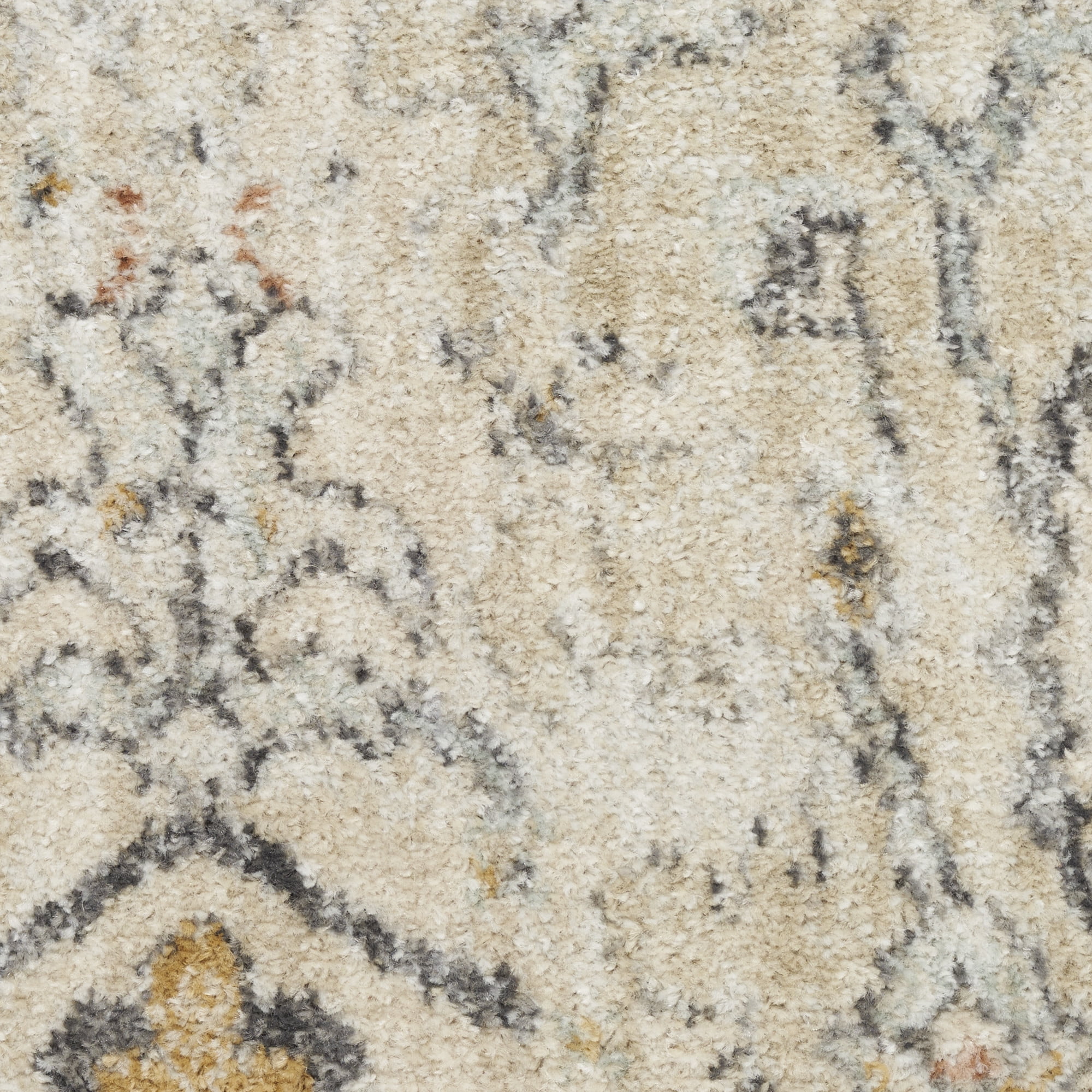 Nourison Oushak Home 2' x 4' Cream Vintage Indoor Rug