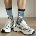 thumbnail image 6 of KLL Surf Shark Print Cool Socks Men's Women's Crew Socks Funny Crazy Novelty Stockings, 6 of 6