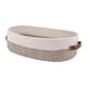 thumbnail image 5 of Cesta de almacenamiento tejida con cuerda de algodón, cesta de baño sencilla con asas para Gris y blanco, 5 of 9