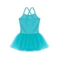 thumbnail image 4 of Jizyo Children Girls Camisole Sequin Ballet Gymnastic Leotard Tutu Dress Ballerina Dancewear Outfits Blue XXL, 4 of 5