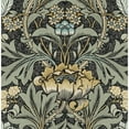 thumbnail image 4 of Seabrook Designs  Acanthus Floral Prepasted Wallpaper 20.5 in. W x 33 ft. L - Denim & Sage, 4 of 5