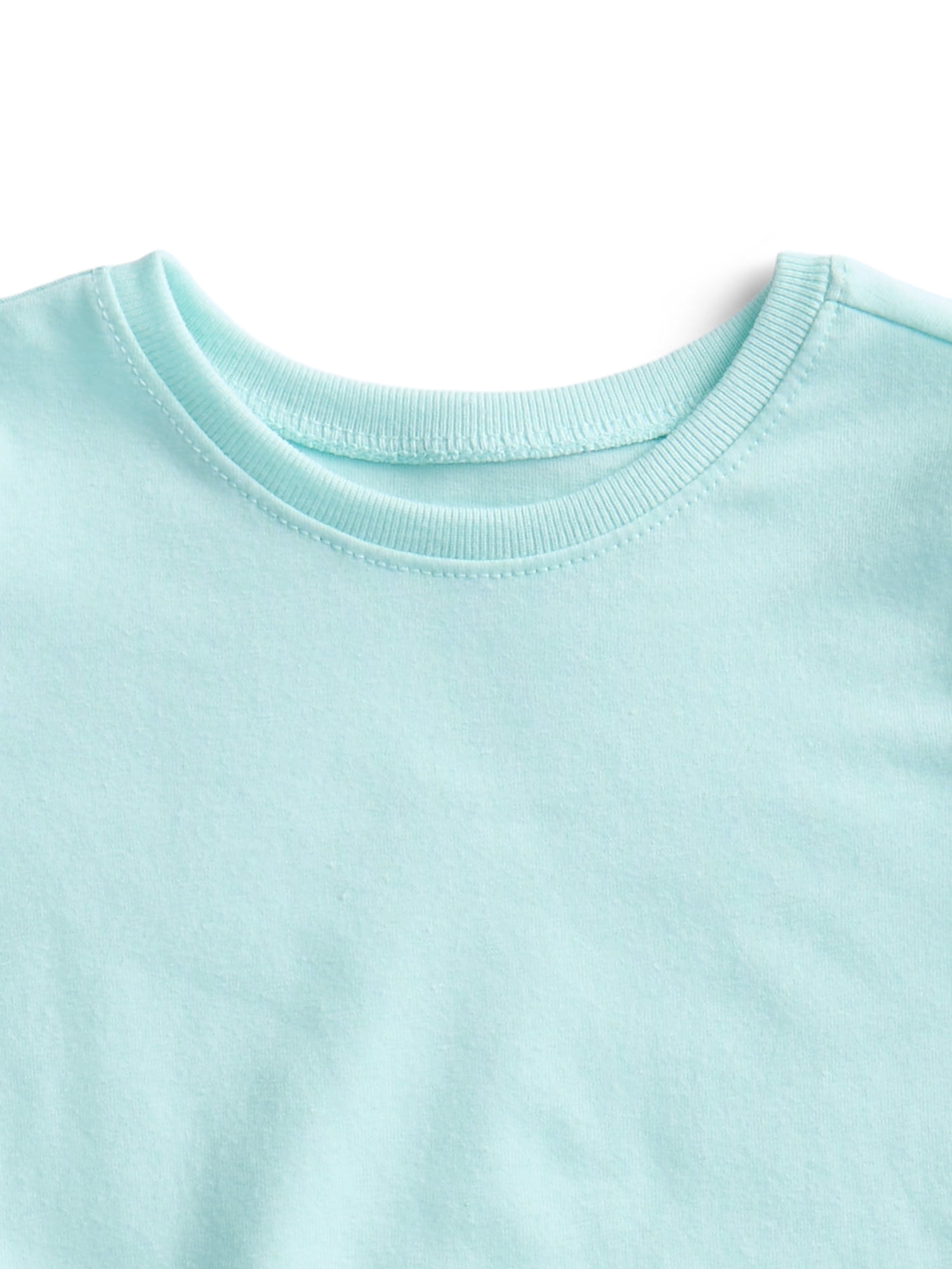 Wonder Nation Baby Girls Short Sleeve Tees, 3-Pack, Sizes 0-24 Months