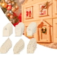 thumbnail image 4 of 30x Puerta de hadas de madera sin terminar, artesanía de bricolaje Tema de hadas sin Mini puerta Piezas de madera para decoración de Sunnimix puerta de hadas, 4 of 8