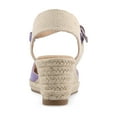 thumbnail image 4 of Journee Womens Ashlyn Wedge Heel Espadrille Sandals, Widths Available, 4 of 9