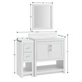 thumbnail image 5 of Linon Blakely White 31" Vanity Mirror and Floor Cabinet Set, 5 of 6