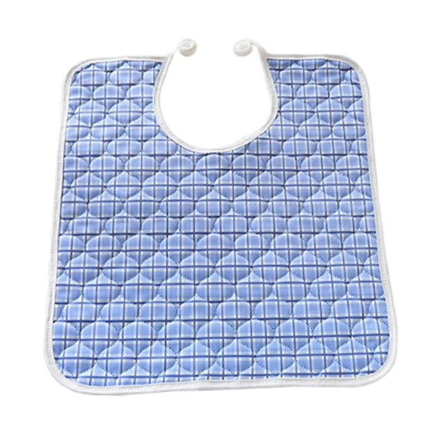 Baberos para adultos con discapacidad, impermeable para hombres y mujeres para comer, y Azul Sunnimix Babero reutilizable para adultos con discapacidad