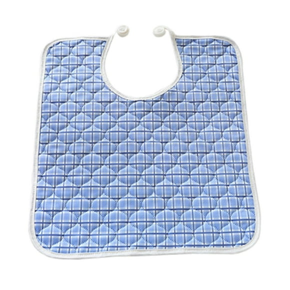 Baberos para adultos con discapacidad, impermeable para hombres y mujeres para comer, y Azul Sunnimix Babero reutilizable para adultos con discapacidad