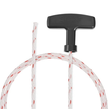 

Recoil start Rope with Handle 3mm Dia. 1.15m 3.77ft Polyester Pull Cord for 152F 154F Lawn Mower Trimmer Engine Part