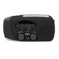 thumbnail image 3 of 2000mAh Manivela portátil FM AM WB NOAA Radio Solar Radio Antorcha (Negro), 3 of 7