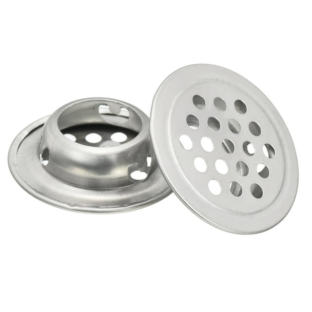 Unique Bargains Évent Circulaire 19mm pour Canapé, Lot de 18 Évents Circulaires en Acier Inoxydable, Ton Argenté