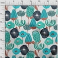 thumbnail image 3 of oneOone Polyester Spandex Dusty Teal Green Fabric Tropical Floral Fabric For Sewing Printed Craft Fabric By The Yard 56 Inch Wide, 3 of 4