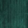 thumbnail image 1 of Ahgly Company Machine Washable Indoor Square Abstract Turquoise Blue Contemporary Area Rugs, 7' Square, 1 of 4