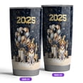 thumbnail image 2 of Happy New Year Brittany Spaniel Welcome 2025 Balloon Firework Party 20oz Stainless Steel Tumbler Insulated Cup with Lid Brittany Dog Lover Gifts Idea - 01014, 2 of 5