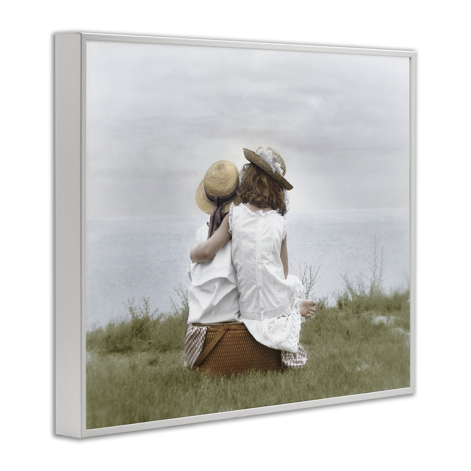 Stupell Industries Friends By The Ocean White Framed Giclee Art, design by Kendra Dew