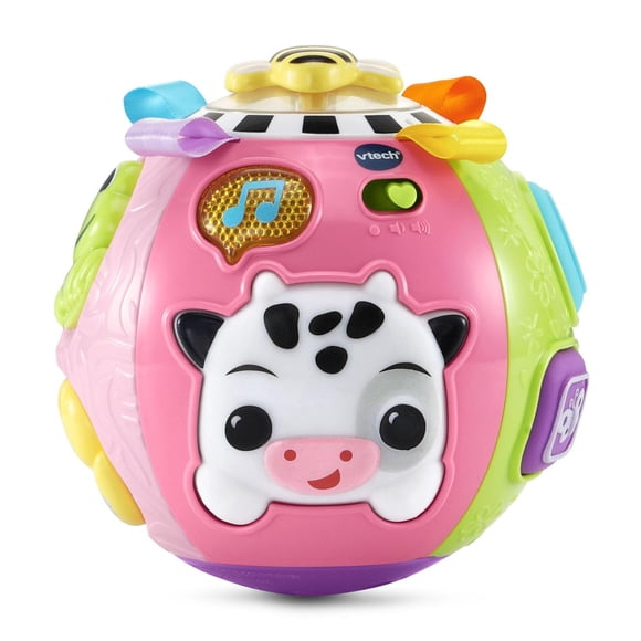 Pelota de actividad VTech Baby On-The-Moove con texturas, color rosa
