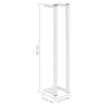 thumbnail image 5 of vidaXL Towel Rack White 12.5x12.5x60 cm Steel, 5 of 5